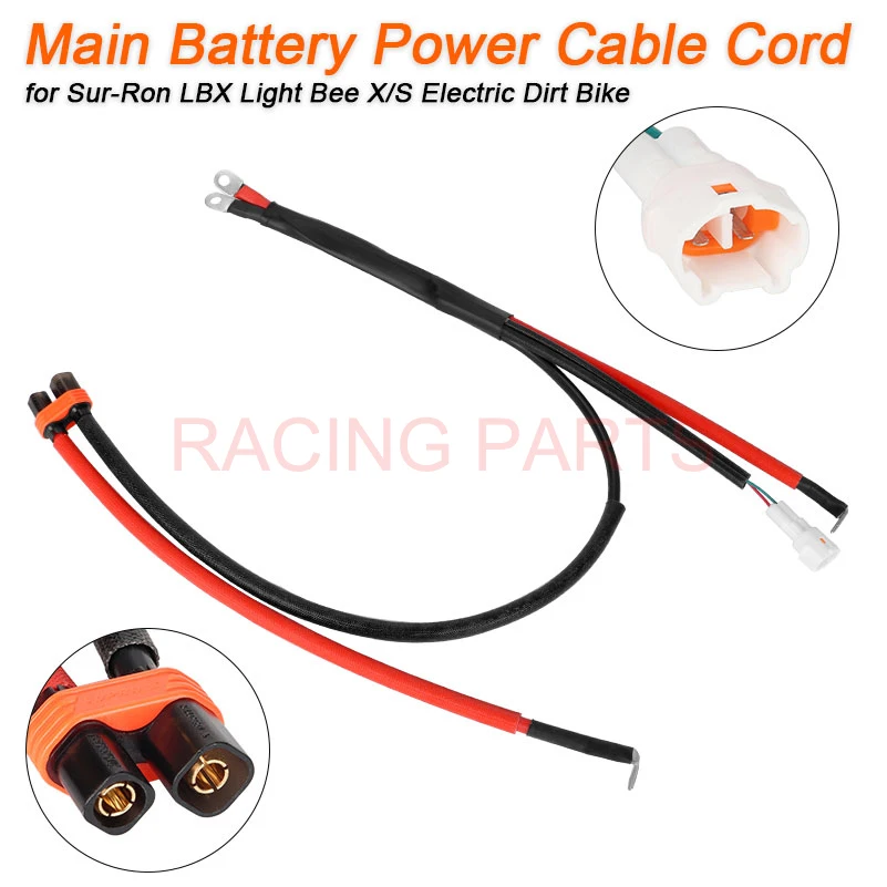 Motorcycle Main Battery Power Cable Cord Battery Cable Leads Wiring Harness for Sur-Ron LBX Light Bee X/S Electric Dirt Bike