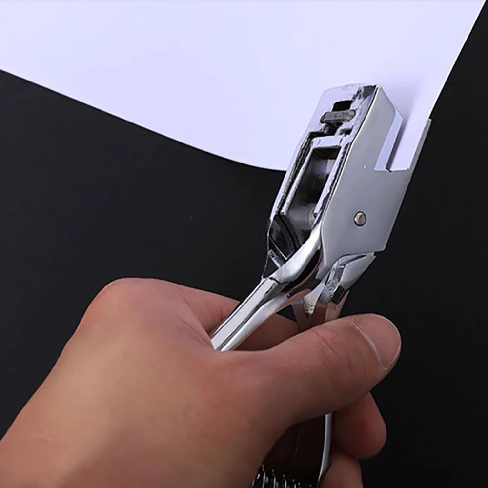 Hole Puncher Paper Supermarket Hanging Card Making Scrapbooking Office Stationery Tool Suction Card Hole Punching Tool Plastic