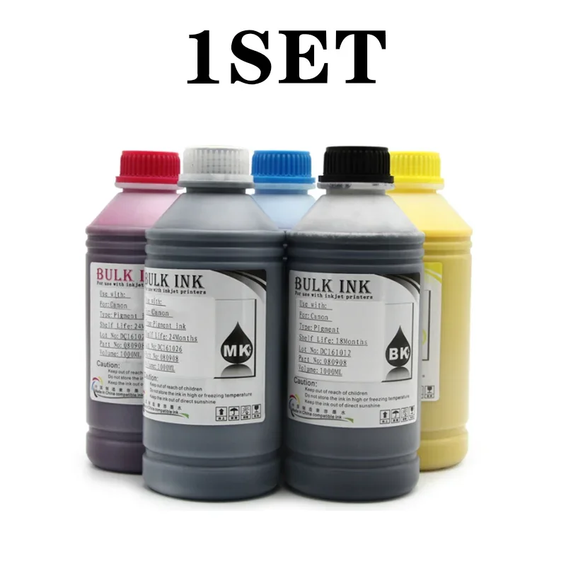 Imagem -06 - Tinta do Pigmento para a Impressora Pfi120 Pfi 120 para Canon Tm200 Tm205 Tm300 Tm305 200 205 300 305 500ml Garrafa