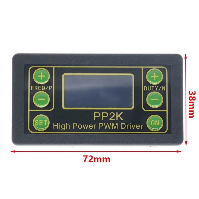 ZK-PP2K PWM DC 3.3~30V 12V 24V Motor Speed Controller regulator 8A 150W Adjustable LED Dimmer Pulse Frequency Duty Ratio