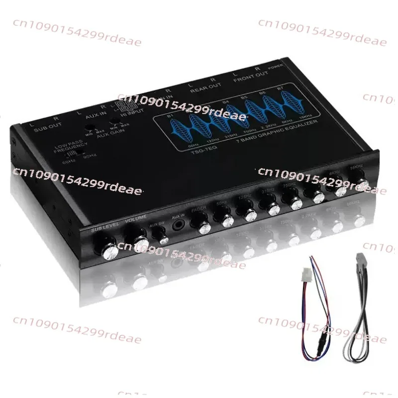 Nuevo Crossover EQ/Subwoofer de 7 Bandas EQS755 de 12v para Sistemas de Audio para Automóviles