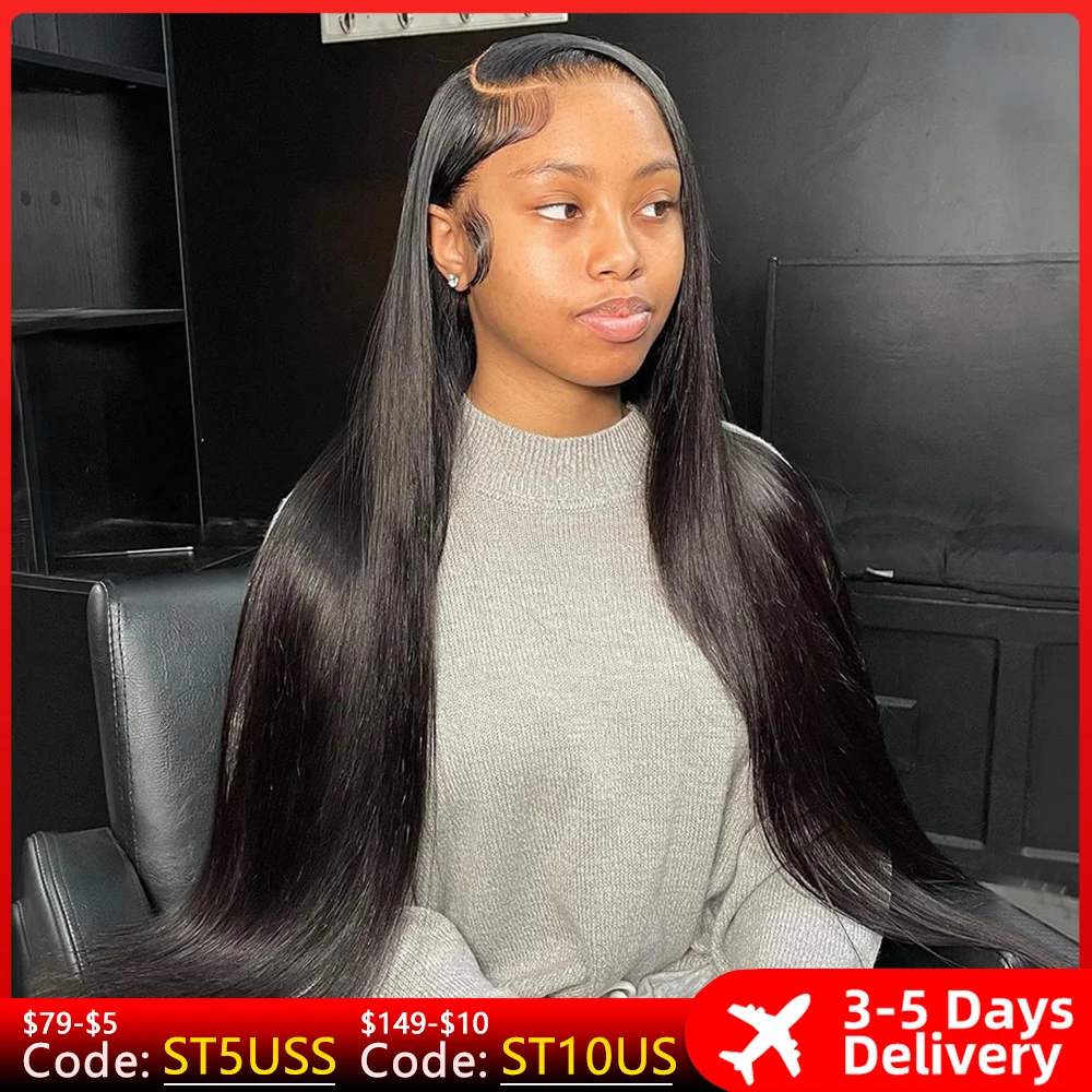 34 30 Inch 13x4 Bone Straight Lace Front Wig Pre Plucked Brazilian Remy Hd Lace Wig 13x6 Human Hair Wigs For Wome Glueless Wig