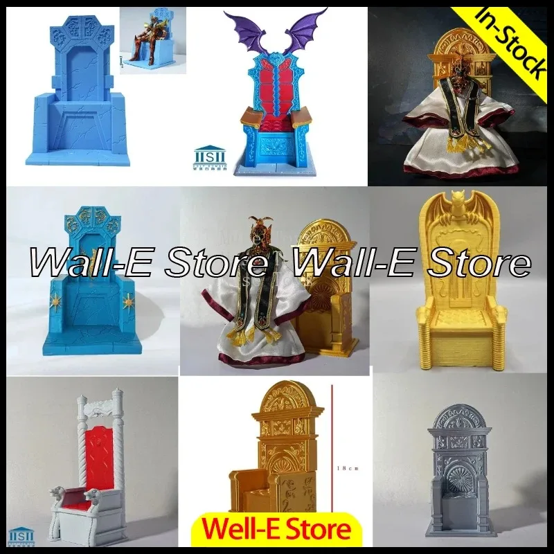 Em estoque Saint Seiya Myth Cloth Papal/Hades/Poseidon/Hiluda Trono Figura de ação de plástico rígido brinquedos modelo