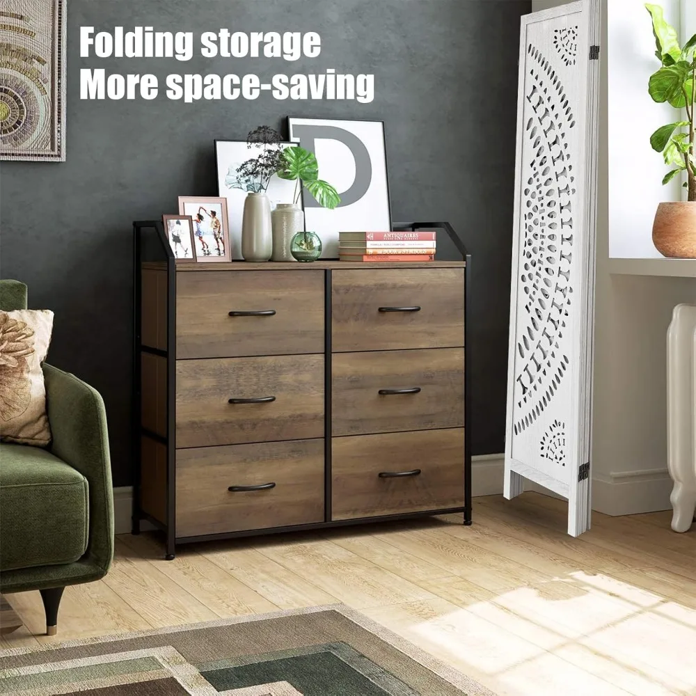 Divisorio per ambienti in legno a 6 pannelli completamente assemblato, divisori per ambienti Boho intagliati e schermi pieghevoli, divisorio per ambienti da 5,6 piedi indipendente