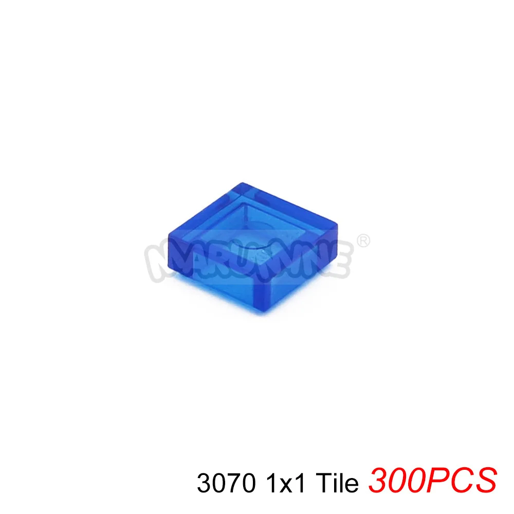 MARUMINE Transparente MOC Bausteine Ziegelteile Fliesenplatten Zubehör Kompatibel mit 98138 3070 3069 3023 3024 2431