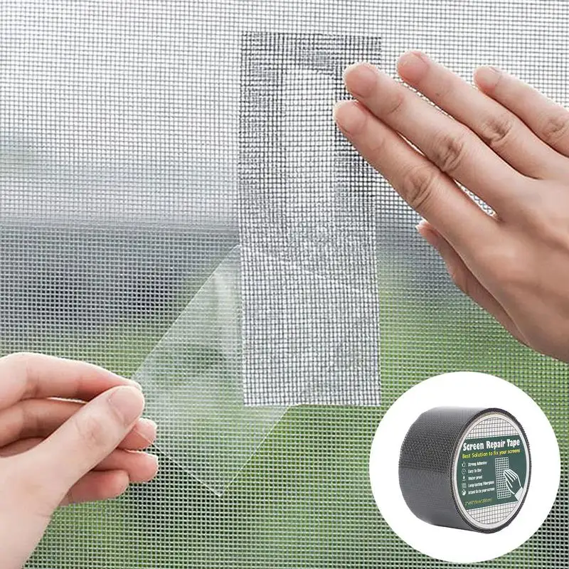 Screen Repair Tape Repair Tape With Strong Adhesive For Mesh Window Screen Patch For Quick Fix Waterproof Fiberglass Covering