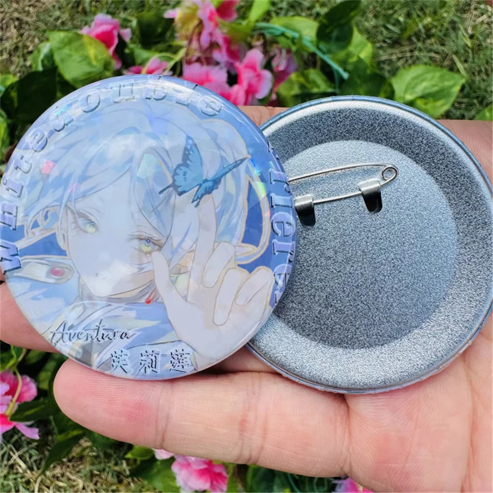 58mm Anime Frieren: Beyond Journey's End Himmel Cosplay COSTUME Badge Pin SPTE Tinplate Brooch Accessories Fans Gift