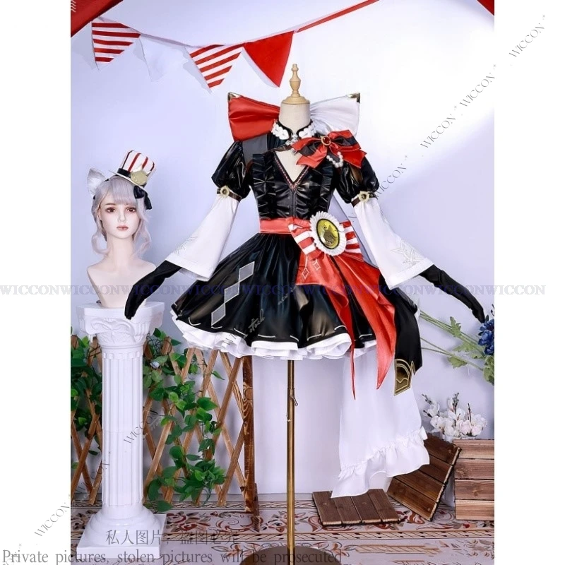 Lynette/Lyney Game Genshin Impact Costume New Style Fashion Lovely Uniform Halloween Party Role Play Dress Co-kfc Fontaine