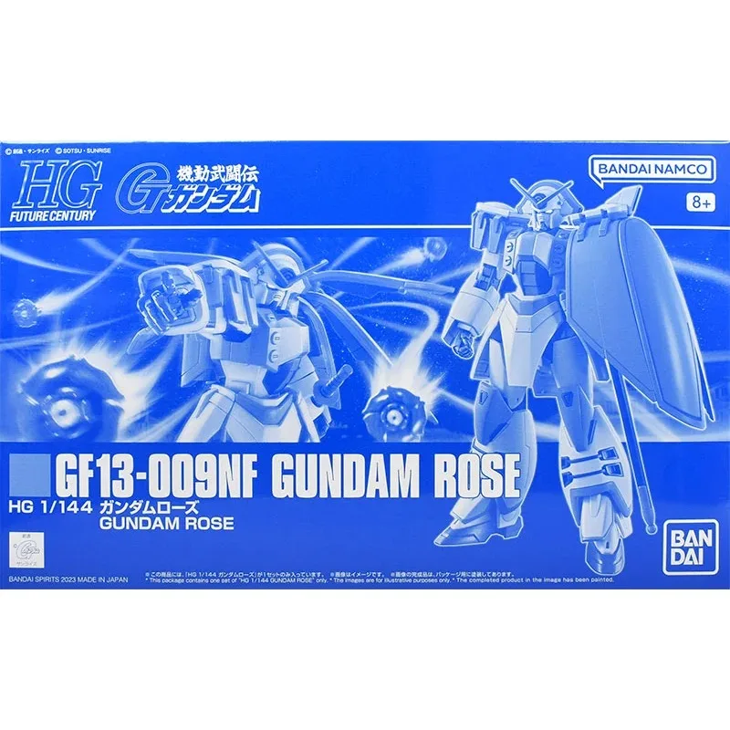 Latest Original Genuine Bandai Anime GF13-009NF Gundam Rose HGFC 1/144 Assembly Model Toys Action Gifts Collectible Ornaments