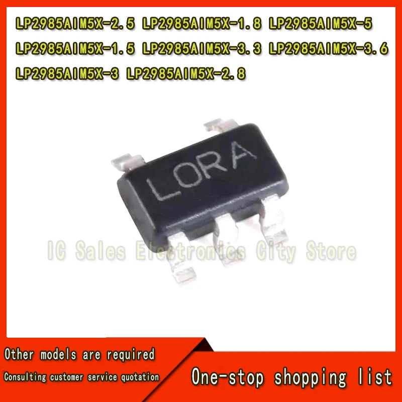 20 Stuks LP2985AIM5X-3.3 SOT23-5 Lp2985aim5x 1.5 1.8 2.5 2.8 3.3 3.0 3.6 5.0 3V 5V Sot Lp2985 Smd