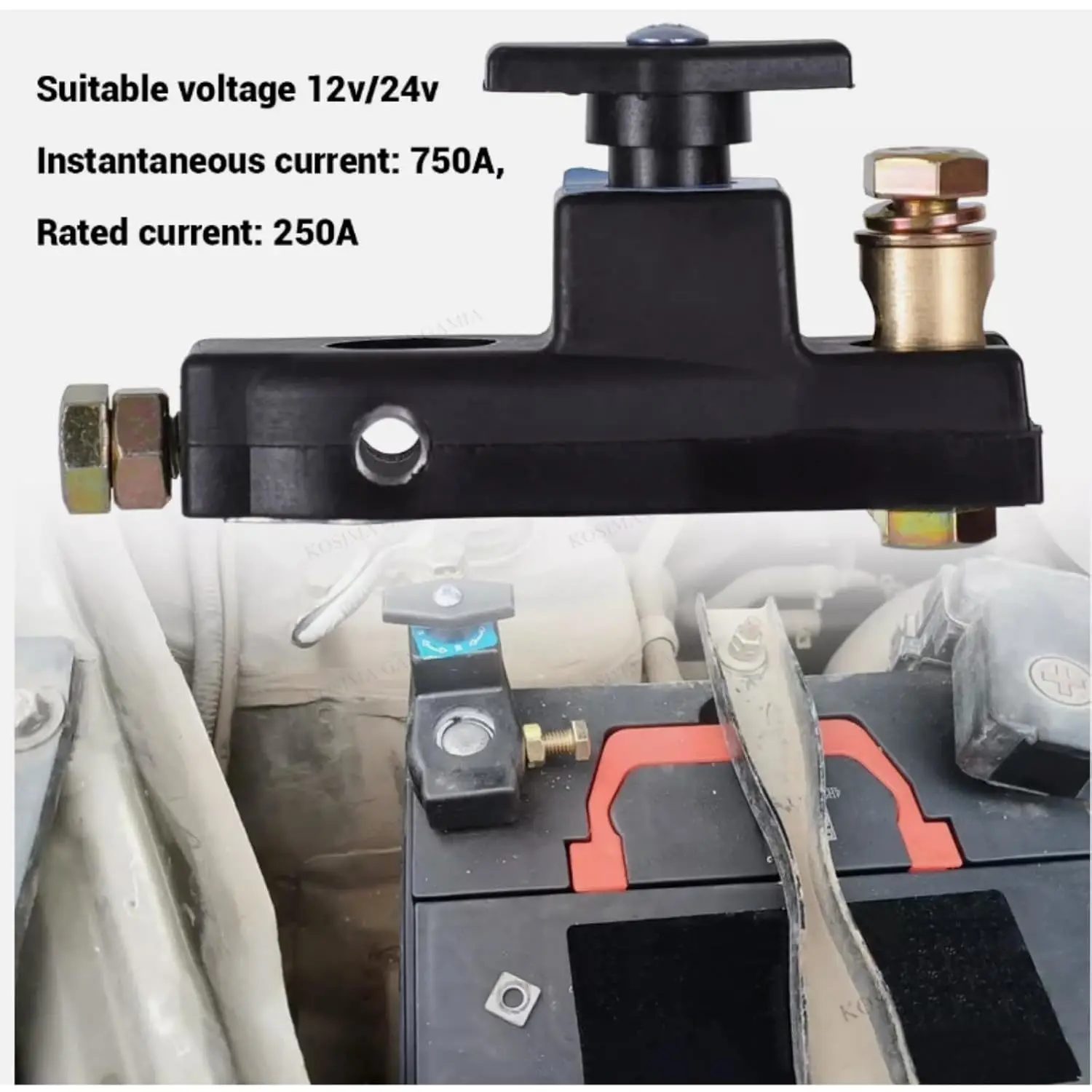 12/24V Intelligenter Auto-Batterietrennschalter Hauptschalter Batterie-Trennschalter für Auto, Wohnmobil und Boot – Detail 4
