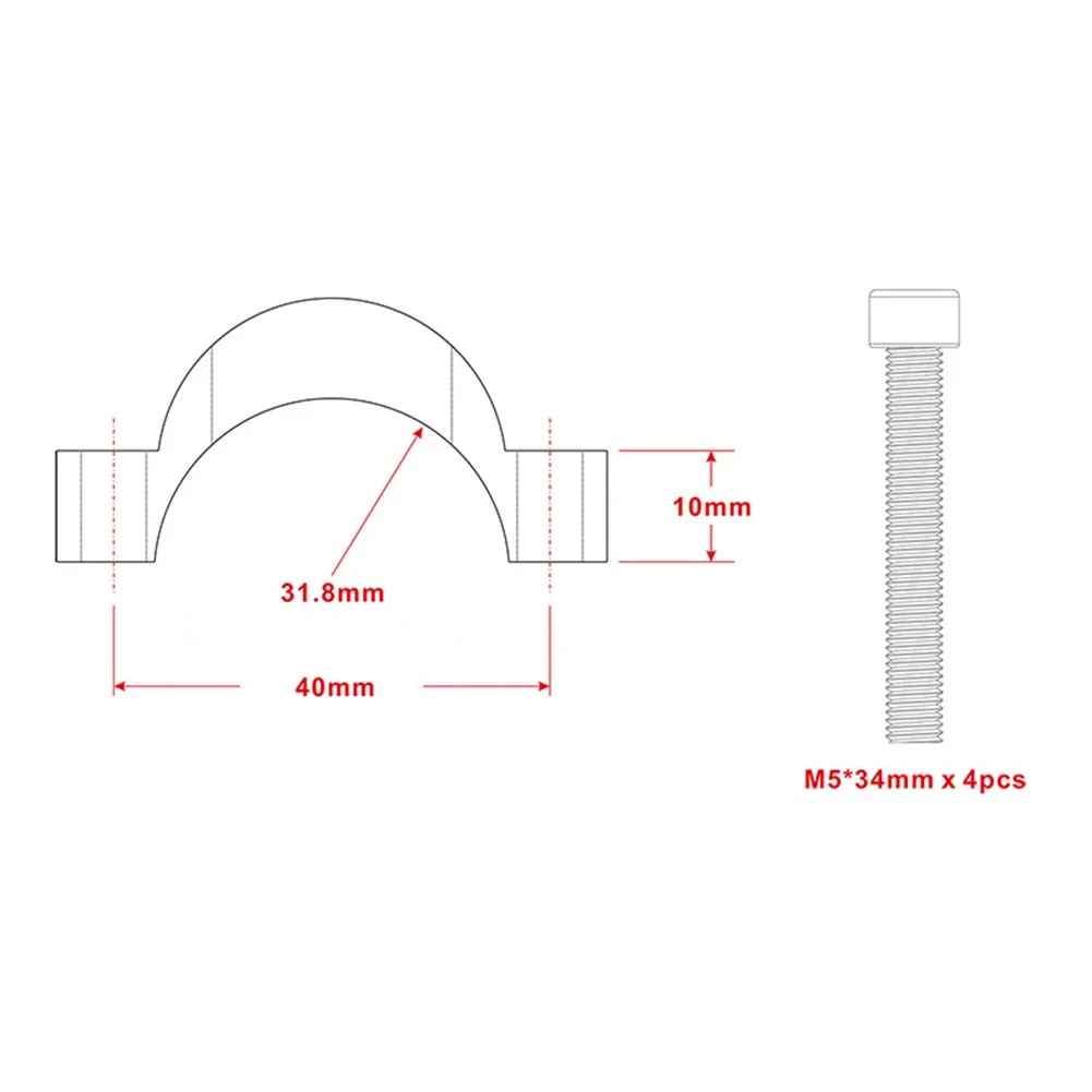دراجة بقية بار الناهض الفواصل ل 31.8 مللي متر TT المقود أجزاء 10/20 مللي متر ارتفاع فاصل المشبك الطريق الدراجة اكسسوارات