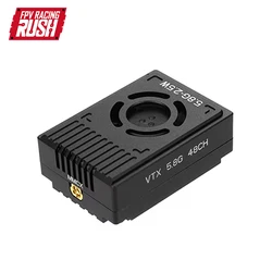 RUSHFPV 5.8G 2.5W 48CH Analog VTX CNC Enclosure 25mW/400mW/800mW/1600mW/2500mW/Pit Racing FPV Drone Video Transmitter MMCX IRC