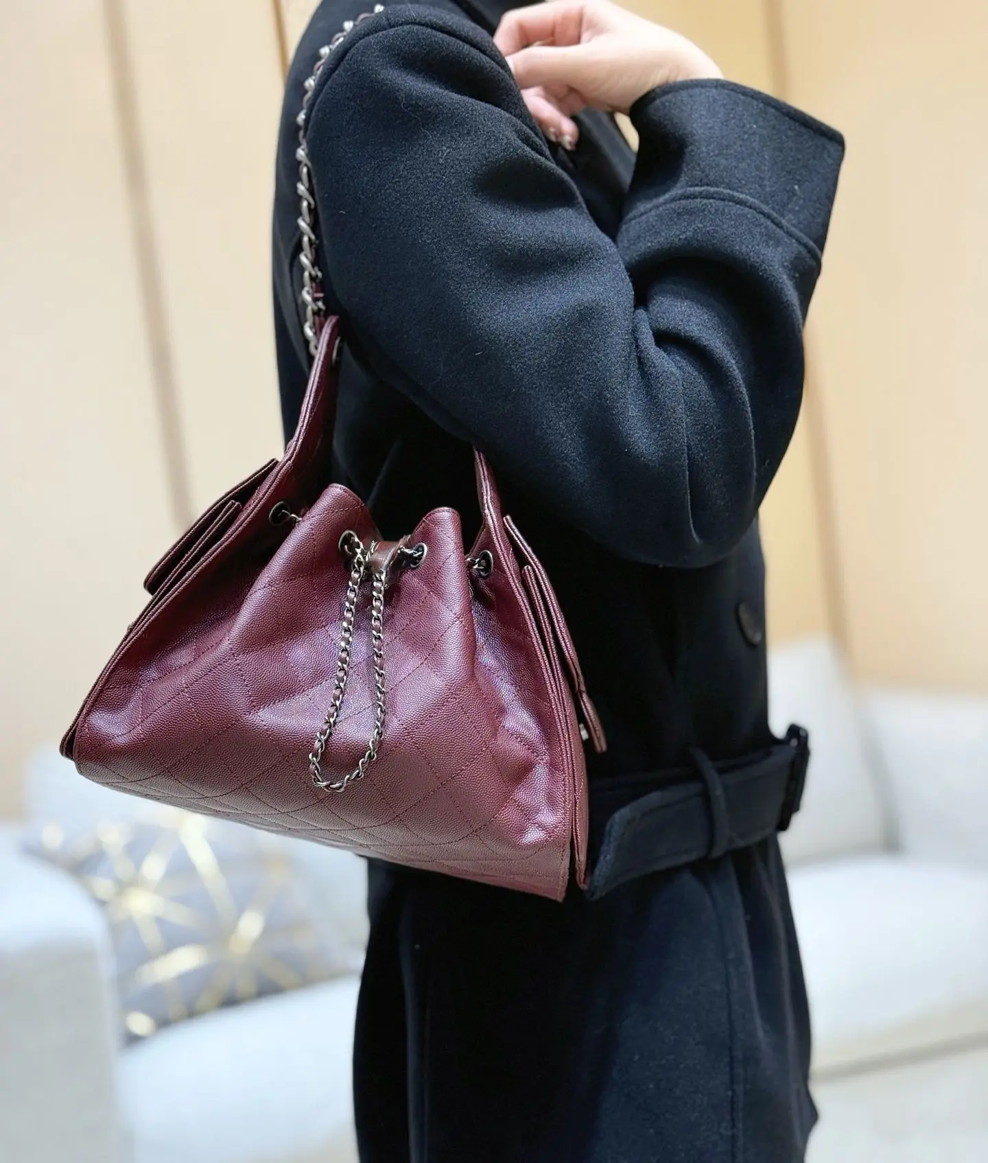 New Vintage Shoulder Bags Chain Simple Shoulder Crossbody Bags For Women Luxury Elegant Tote Bags Ladies Daily Work