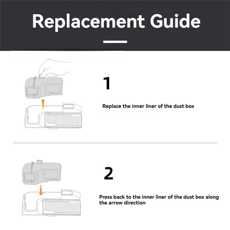 Caixa de poeira a74g com filtro hepa para narwal fro z ultra/narwal xiaoyao 001max/j5 peças de aspirador de pó