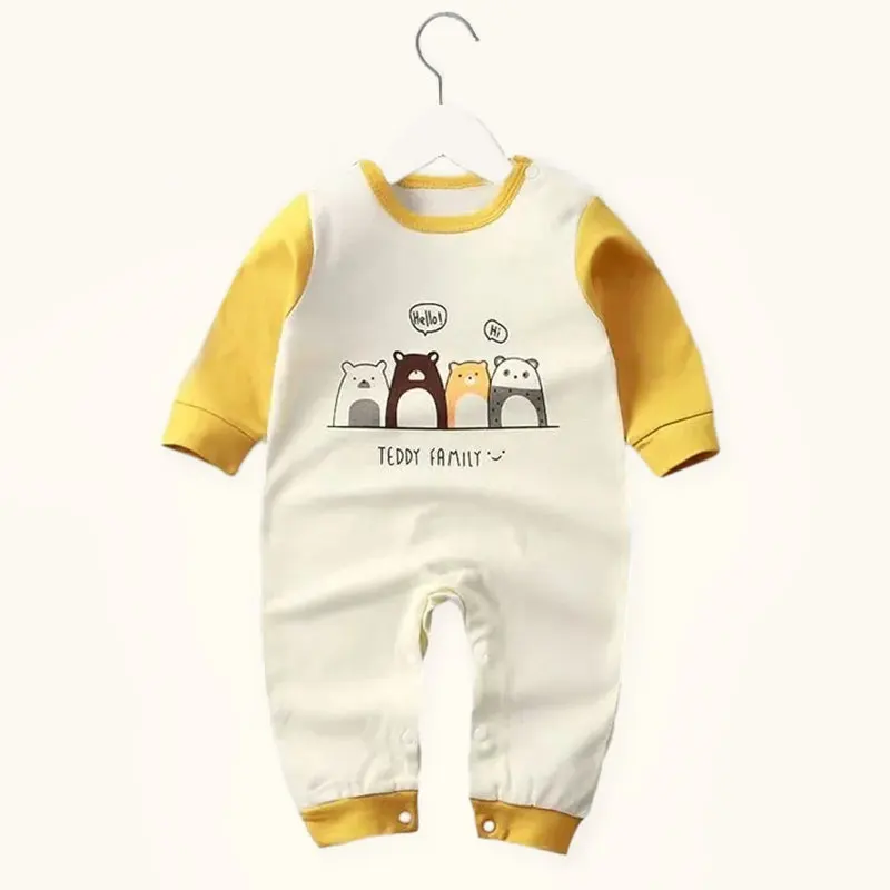 Newborn Baby Romper Girls Boys Cute Cartoon Animal stripe Clothes for Kids 0-24 months Autumn Rompers Jumpsuit Outfits Costumes