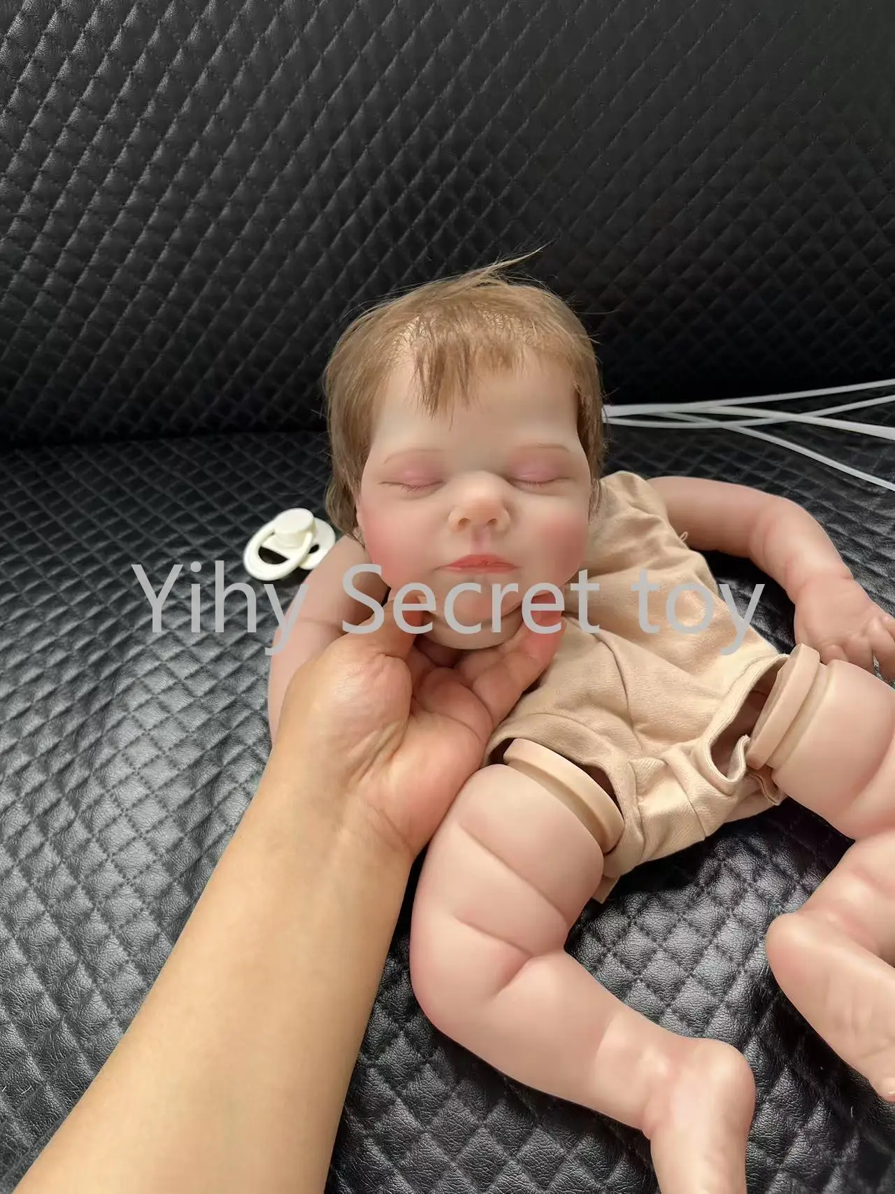 

19inch Reborn Doll Kit Marley Lifelike Already Painted Reborn Doll Parts with Detailed Veins Handmade Reborn Kit Name on Back