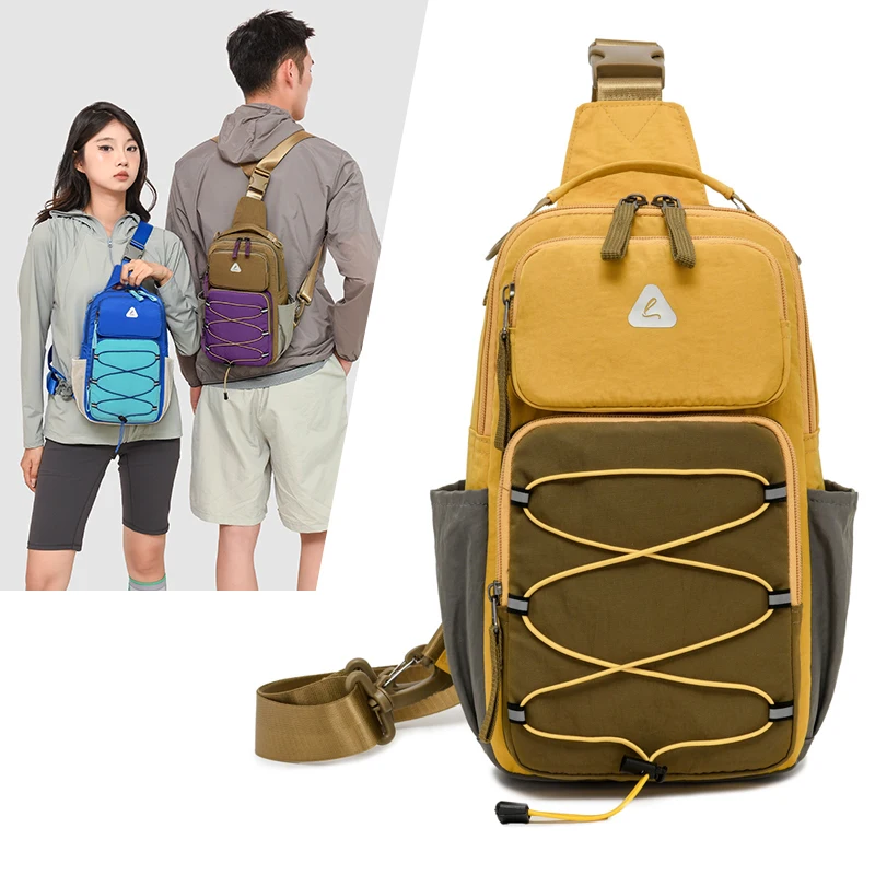 

Нагрудная сумка для отдыха, большая сумка для хранения, пешего туризма, кемпинга, рыбалки, поездок на работу, спортивный рюкзак для путешествий на открытом воздухе, сумка на плечо для путешествий