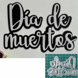 Word Dia De Muertos Metal Cutting Die Metal Cutting Die for DIY Scrapbooking Crafts Handmade Christmas Gift Card
