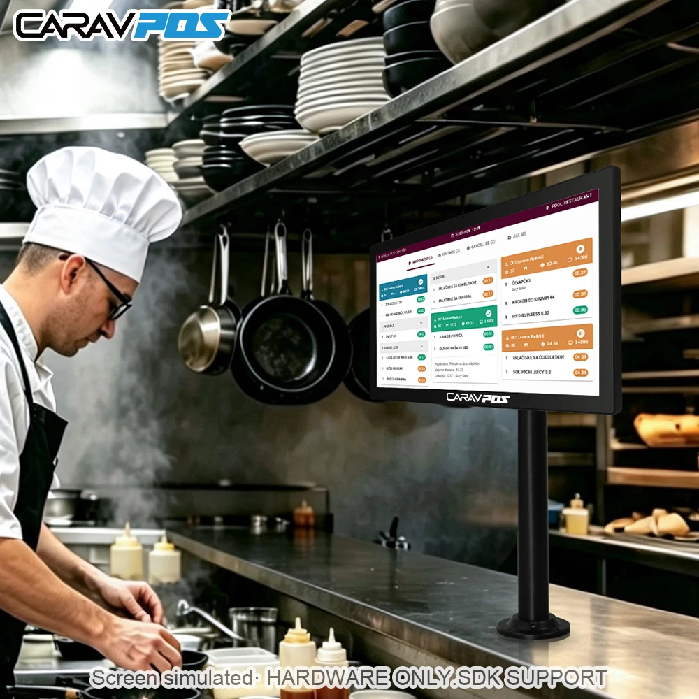 Restaurant 21.5 Inch Kitchen Display Hardware Chef KDS Touch Screen Kitchen Order Display System