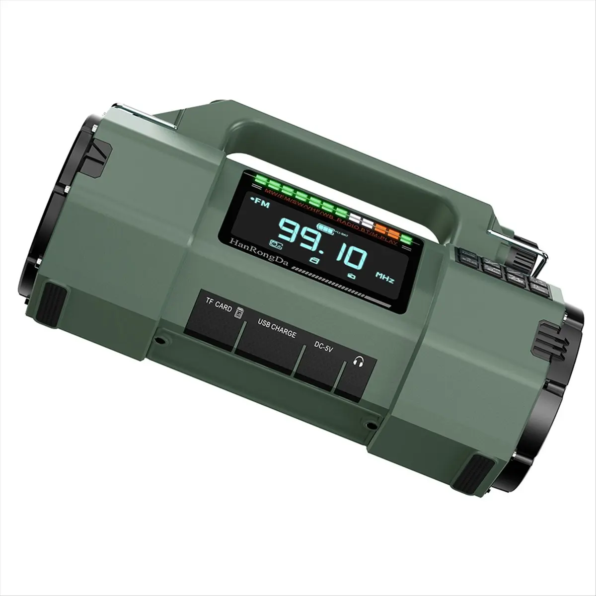 M85K جديد -908 راديو كرنك اليد بالطاقة الشمسية كامل النطاق إضاءة الطوارئ المتكلم FM/MW/SW/VHF/ SOS راديو B #2