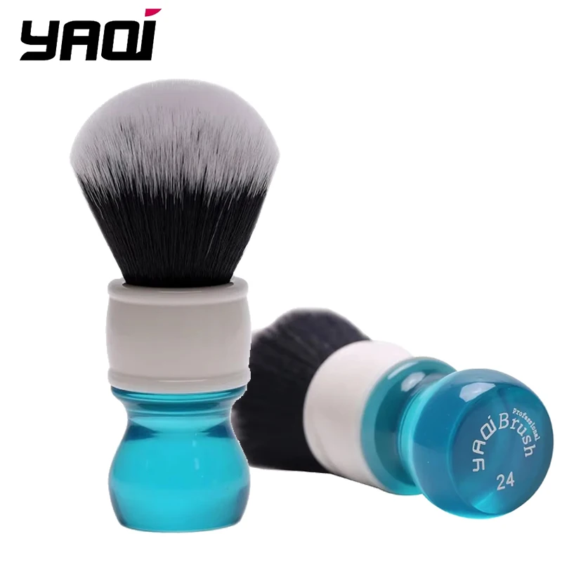 

Yaqi 24MM Synthetic Hair Aqua Shaving Brush Tuxedo Wet For Mens Solid Color Simple Portable Travel YAQI Shaving Brushes
