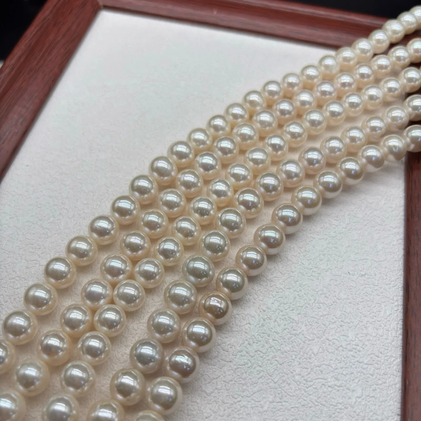 

10-11mm Freshwater Non-Nucleus Pearl Necklace, Strong Luster Near Round Slight Imperfections, 925 Silver Clasp Jewelry Gift