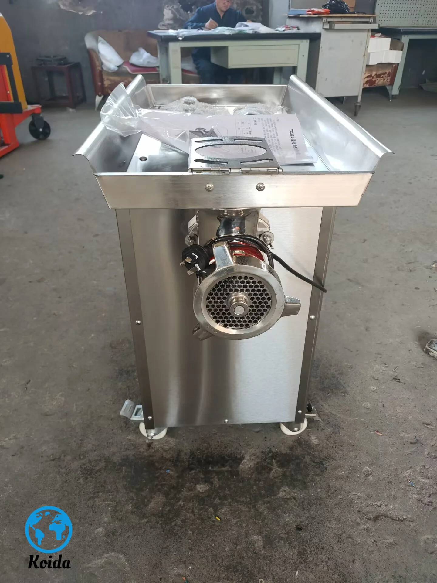 مفرمة اللحم الأوتوماتيكية التجارية ذات الطاقة الكبيرة DJ-32/42 #2