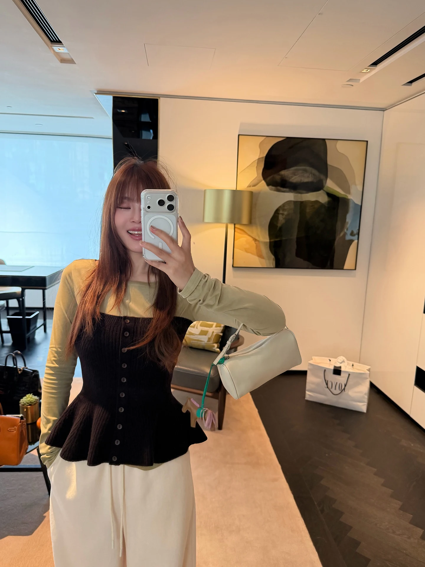 

een Velvet T-irt with Lace Trim Crossbody Waist Cinching Ghost Tnt round Ne Long Sve Commute Sle Women's Faion