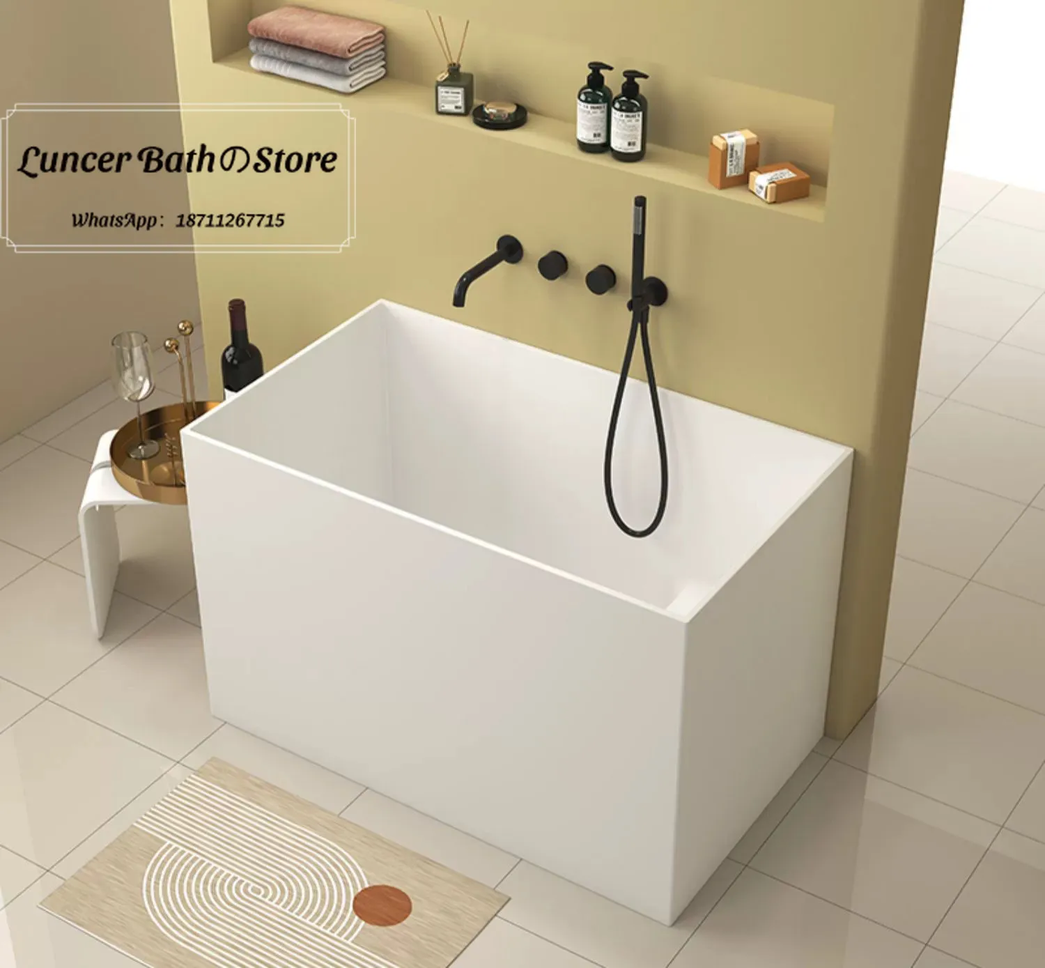 Small Bathroom Wall Mounted Sink, Curved Bulbous Deep Hand Wash Basin, Space Saving Balcony Wash Basin G211