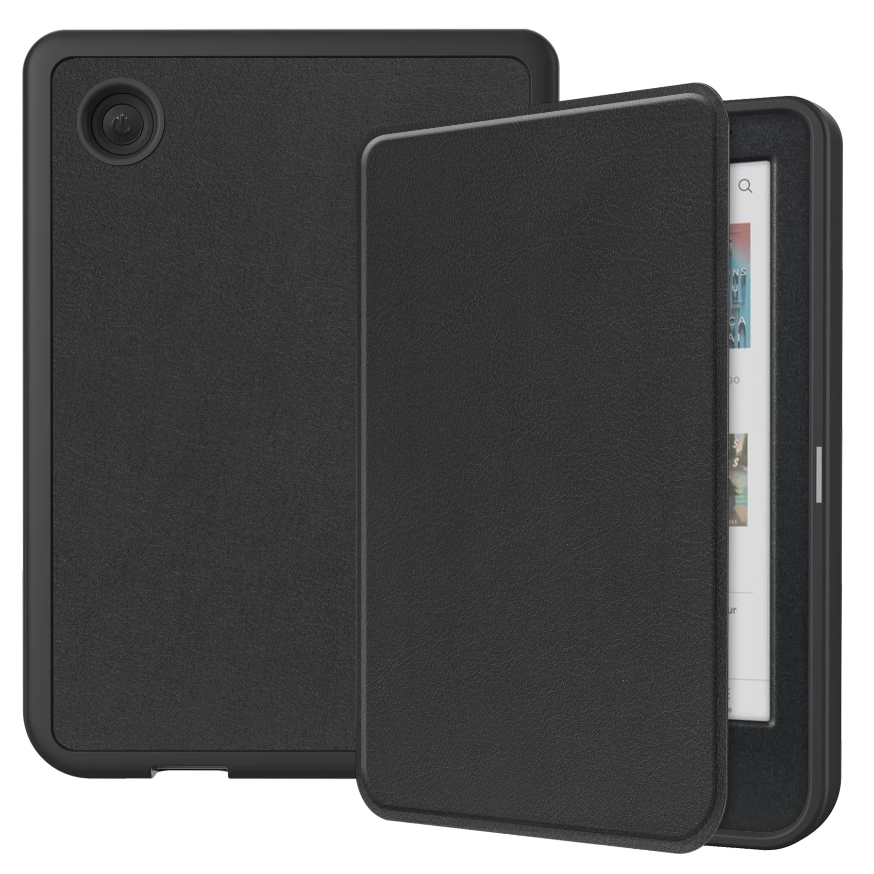 

For Kobo Clara Colour / Clara BW PU Leather Sleeve Smart Wake / Sleep Cover Ereader Protective Case