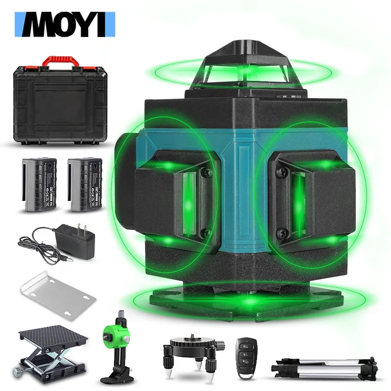 

Level 12 lines 16 lines 4D green light level high-precision automatic line laying floor tiles attached to the ground, instrument