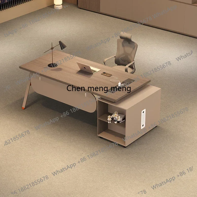 1.6 To 2.2 Meters Nordic Office Desks Modern Luxury Boss Desk Office Chair  Manager Supervisor Desk Gaming Computer Table