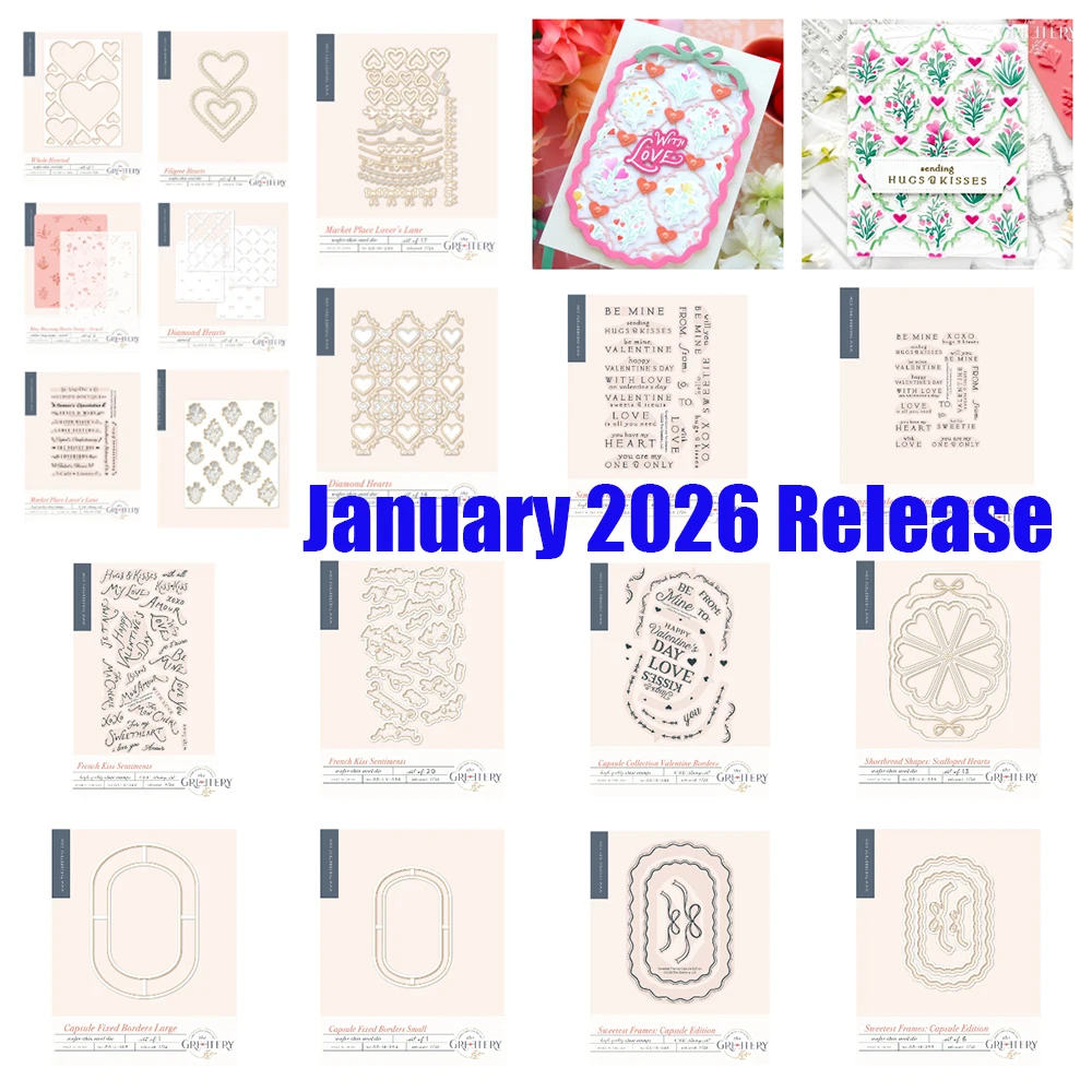 

Diamond Hearts Whole Hearted Metal Cutting Dies Stamps and Stencils for DIY Scrapbook Handmade Photo Album Valentine's Day 2026