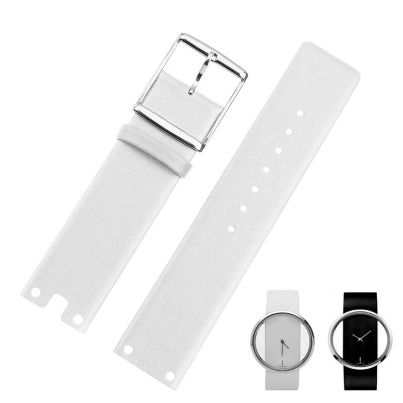 Correas de reloj para CK K94231 K9423101, cuero genuino, duradero y suave, para reloj Calvin Klein, correa de reloj para hombre, 22mm