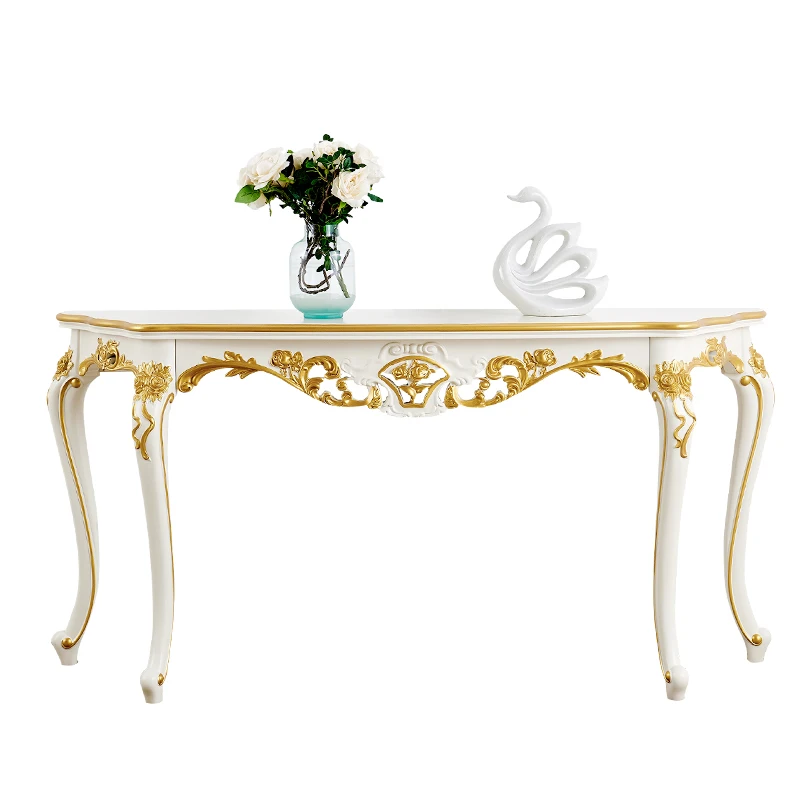 Light Luxury European - style Wall - mounted Entrance Table: A Semicircular End - view Piece for Your Living Room Entrance, Doub