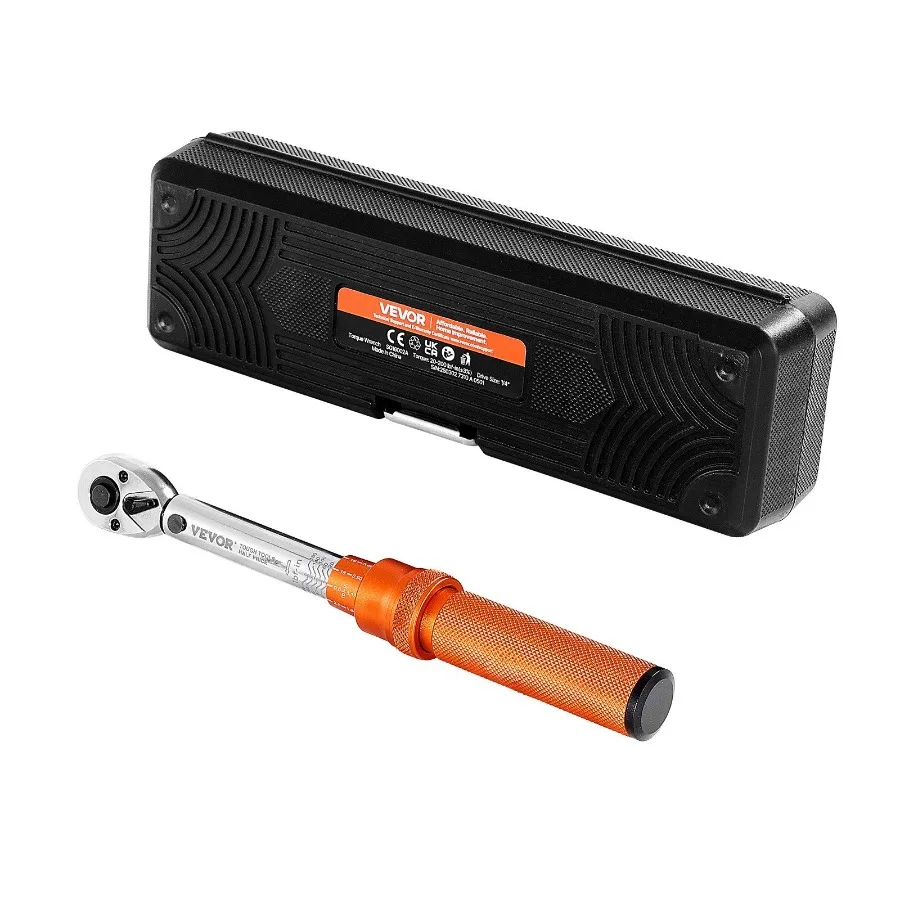 

Click Torque Wrench Set 1 4 Inch Drive 20200lbfin 2.322.6N.m 72Tooth Orange