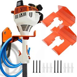 Hanger Wall Mounted Weedeater Hanger Weed Wacker Hooks Garage Organization Garage Storage Shed Organizer Grass Trimmer Rack