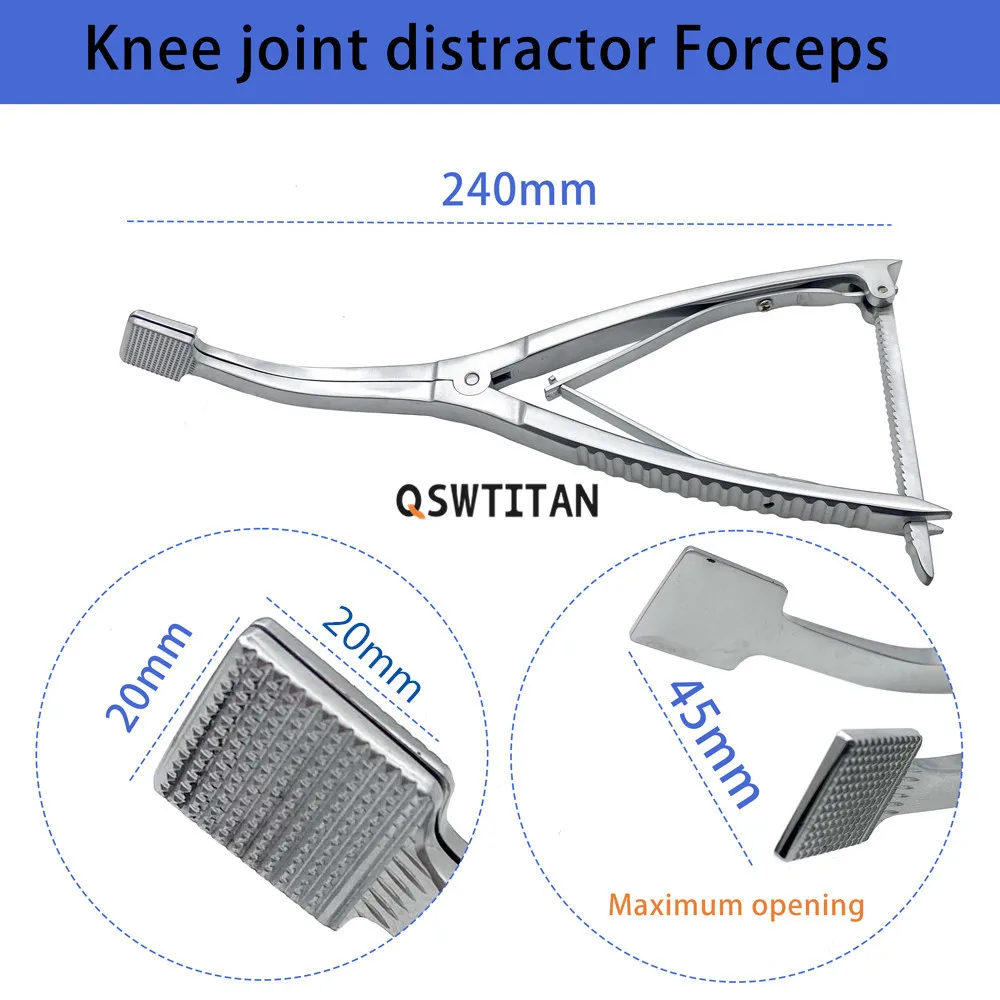 Tibial Plateau Retractor Knee Joint Retractor Stainless Steel Orthopedic Instruments Knee Distractor Forceps Knee Joint Pliers