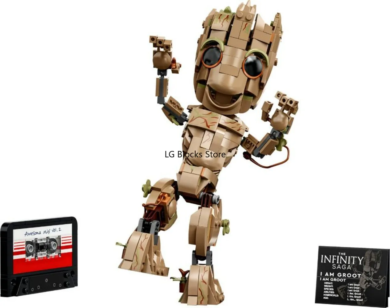 Lego Marvel I am Groot 76217 Building Toy Set from The Guardians of The Galaxy Movies for Kids, Boys, Girls, and Fans Ages 10+