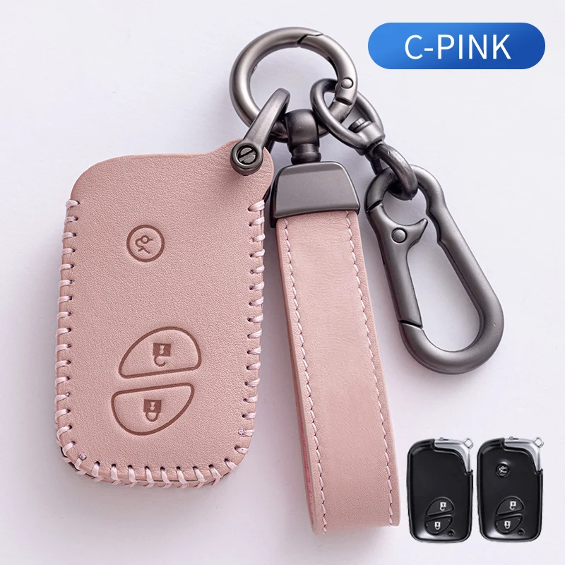 New Style Genuine Leather Car Remote Key Case For Lexus UX ES UX200 UX250h ES200 ES300h ES350 US200 US260h Cover Smart Keychain