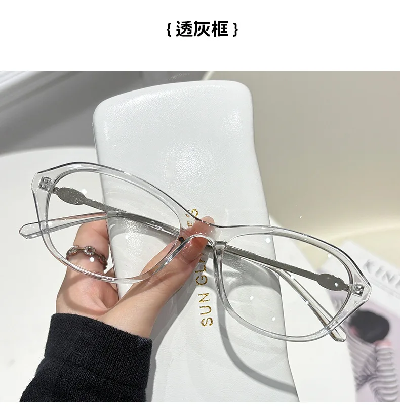 Ovale Myopie-Brille, langlebig, Anti-Blaulicht, mit Metallrahmen, fertige Myopie-Brille, geeignet für verschiedene Gesichtsformen – Detail 8