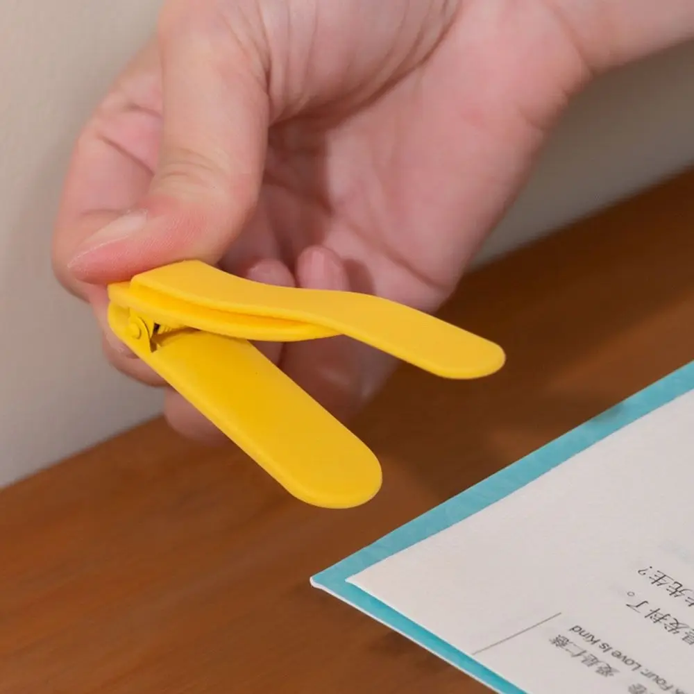 Versatile Use Automatic Record Page Markers Reading Tool Silicone Reading Clip Simple Book Insert Document Divider Stationery