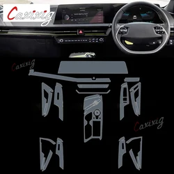 For Kia EV6 ev GT 2021-2023 car Interior Center console transparent car suit PPF-TPU protective film Anti-scratch Accessories
