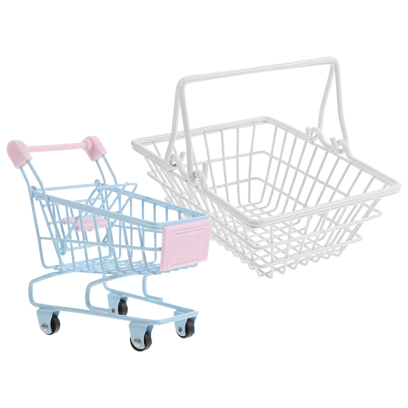 

1 Set Of Hotel Mini Frying Basket Kitchen Countertop Fried Food Filter Basket Desktop Snack Storage Holder Mini Shopping Cart