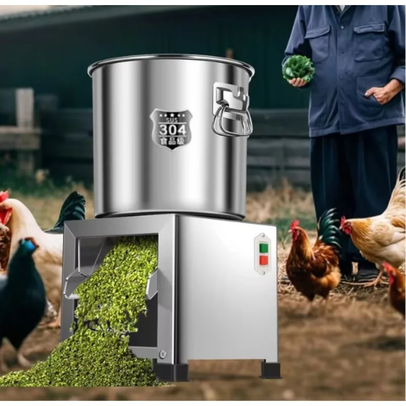 

【Best-selling】220v 1800w Vegetle Slicer, Stainless Steel Vegetle Shredder, Chicken Vegetle Chopper, Feed Grinder, Livestock Crus