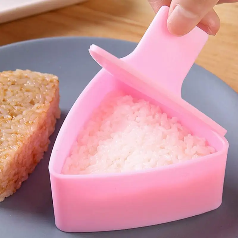 Molde para Sushi DIY, bola de arroz Onigiri, prensa de alimentos, molde Triangular transparente para hacer Sushi, Kit de Sushi, accesorios Bento de cocina