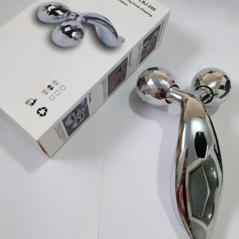 New Sale.3D Dual Roller Massager With Face Lifting Skin Tightening For Home Skincare Daily Use Travel Beauty Routine view 3