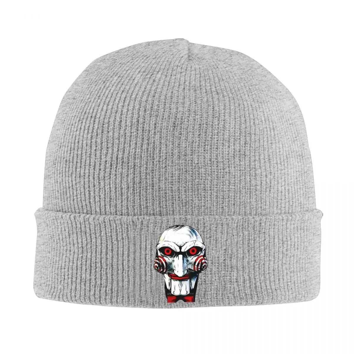 Saw Billy Knitted Caps for Women Men Skullies Beanies Winter Hats Acrylic Horror Movie Casual Caps