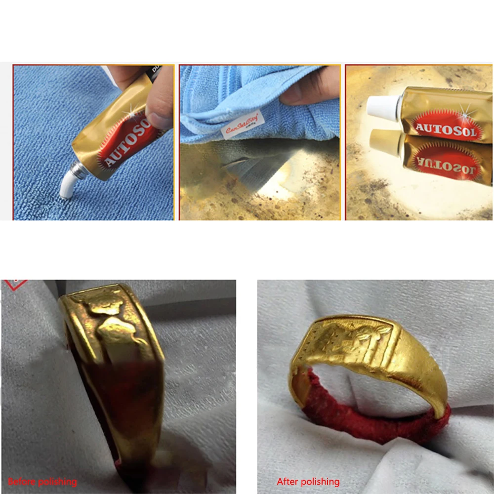 1Pc 50g Metal Polishing Paste for Chrome Copper Brass and More,provides Gloss